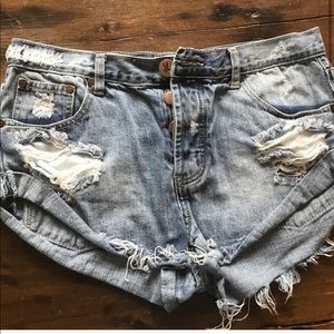 One teaspoon Bandit Button Fly Shorts